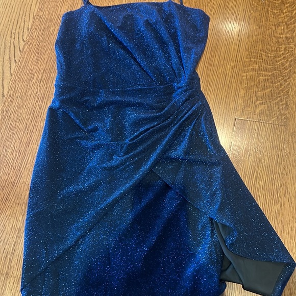 NWT SPARKLY BLUE DRESS SIZE SMALL - Picture 4 of 4